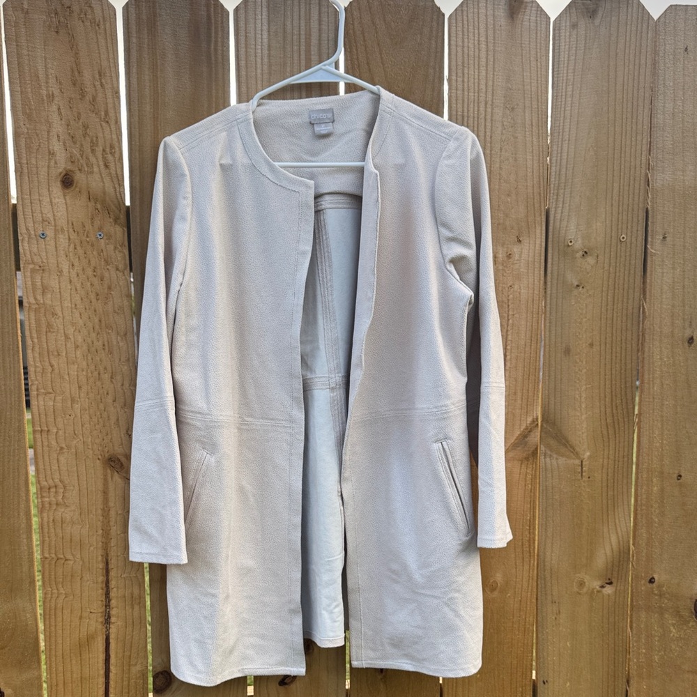 Chicos elegant Cream Women's Coat - Picture 2 of 7